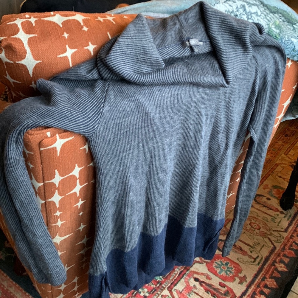 Cozy blue Toad & Co Merino Sweater - L